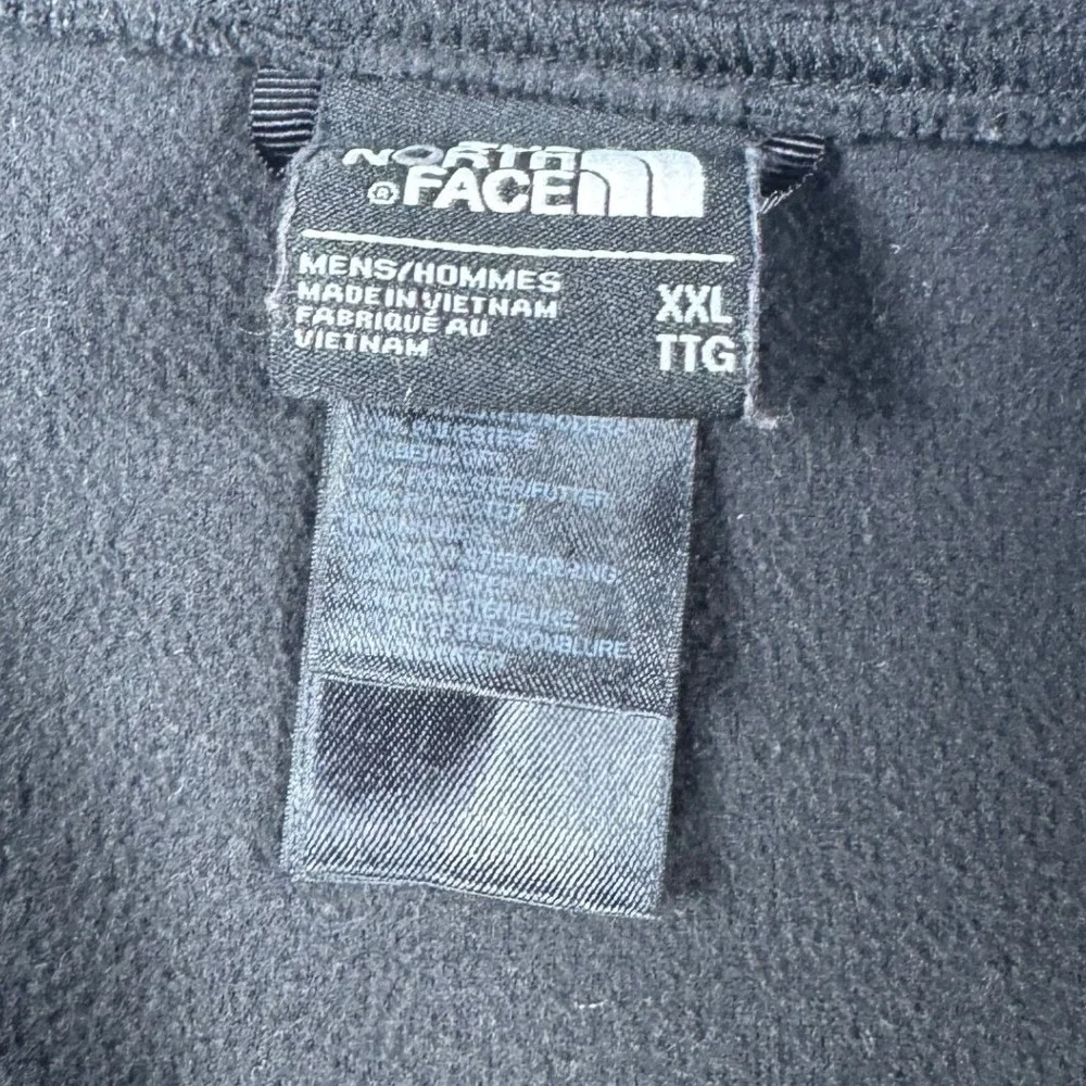 The North Face‎ Mens XXL Black Full Zip Fleece Jacket Thumbholes CF2P F15